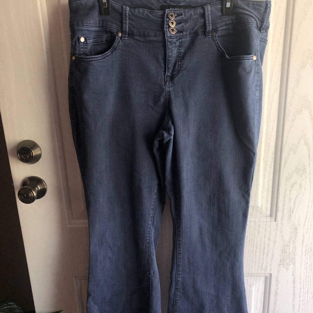 Flare jeans.